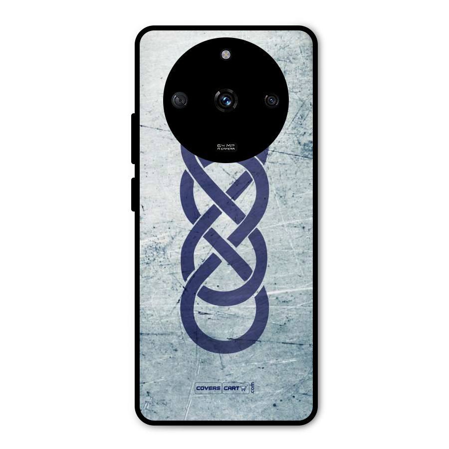 Double Infinity Rough Metal Back Case for Realme Narzo 60 5G