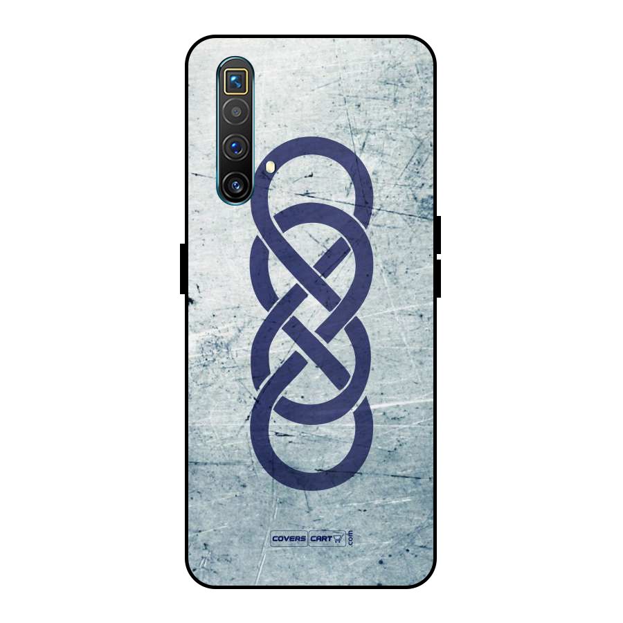 Double Infinity Rough Metal Back Case for Realme X3 SuperZoom