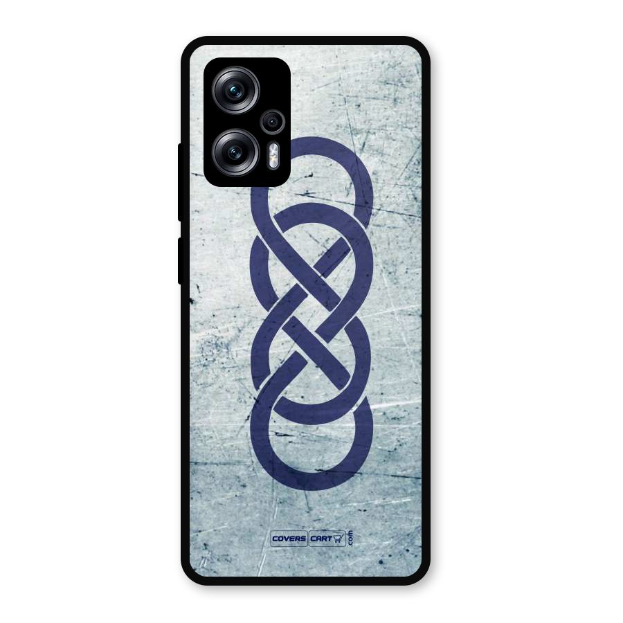 Double Infinity Rough Metal Back Case for Redmi K50i
