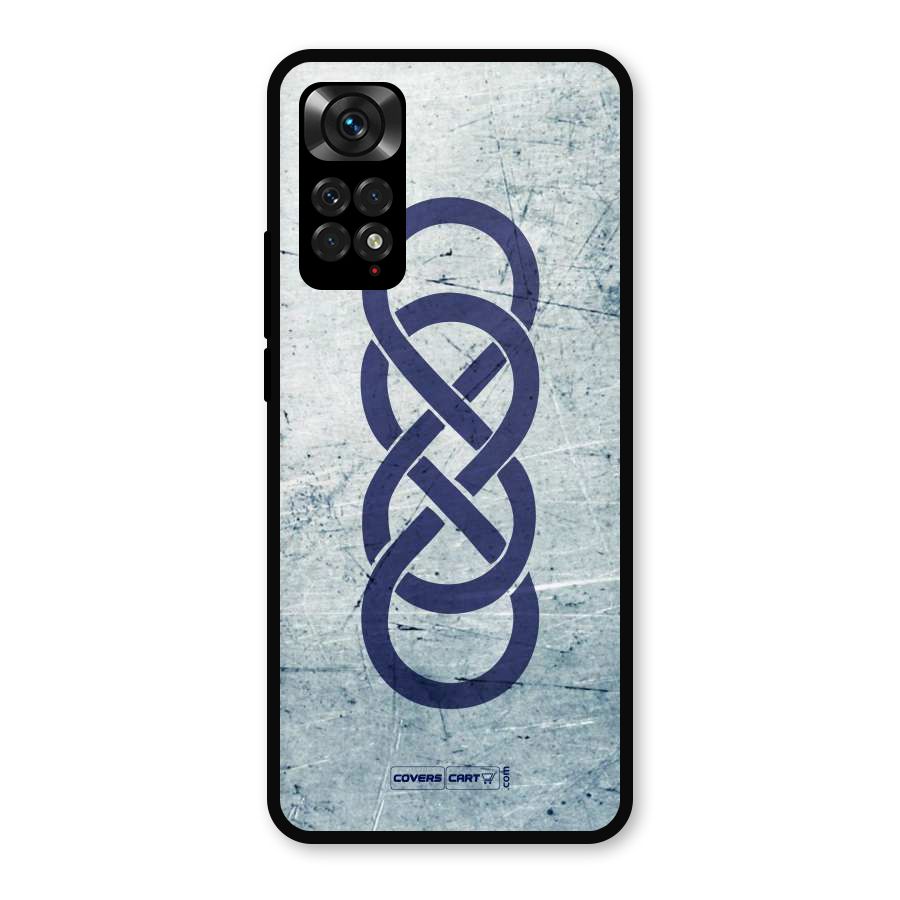 Double Infinity Rough Metal Back Case for Redmi Note 11s