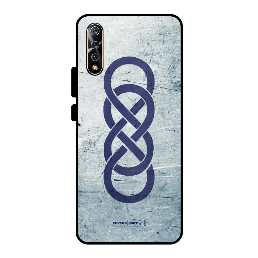 Double Infinity Rough Metal Back Case for Vivo S1