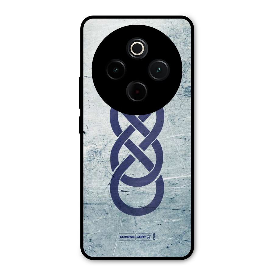 Double Infinity Rough Metal Back Case for Vivo T4