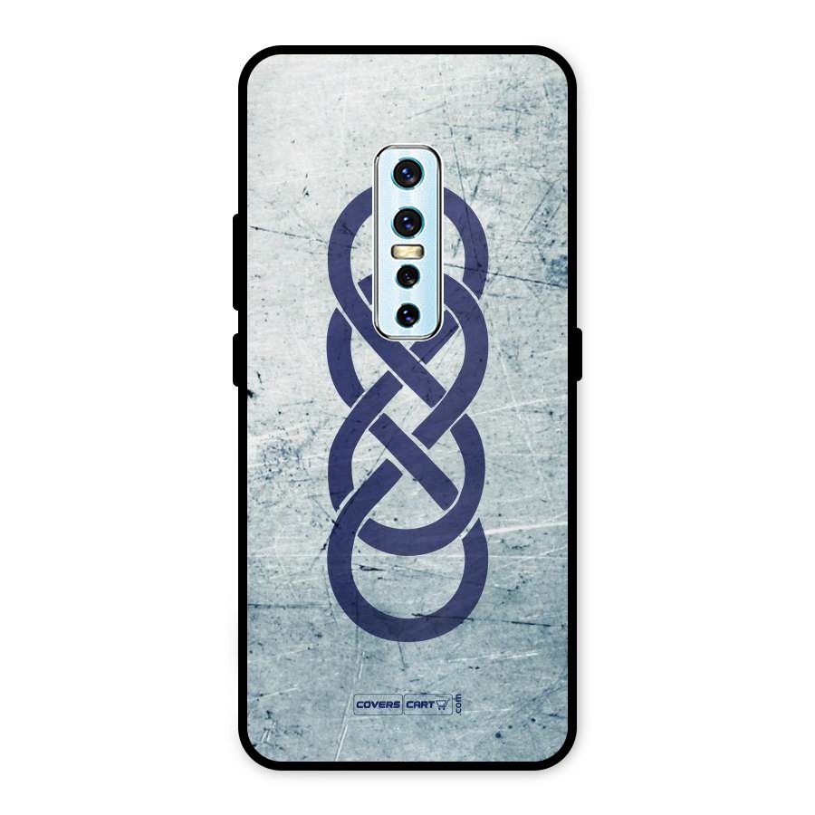 Double Infinity Rough Metal Back Case for Vivo V17 Pro