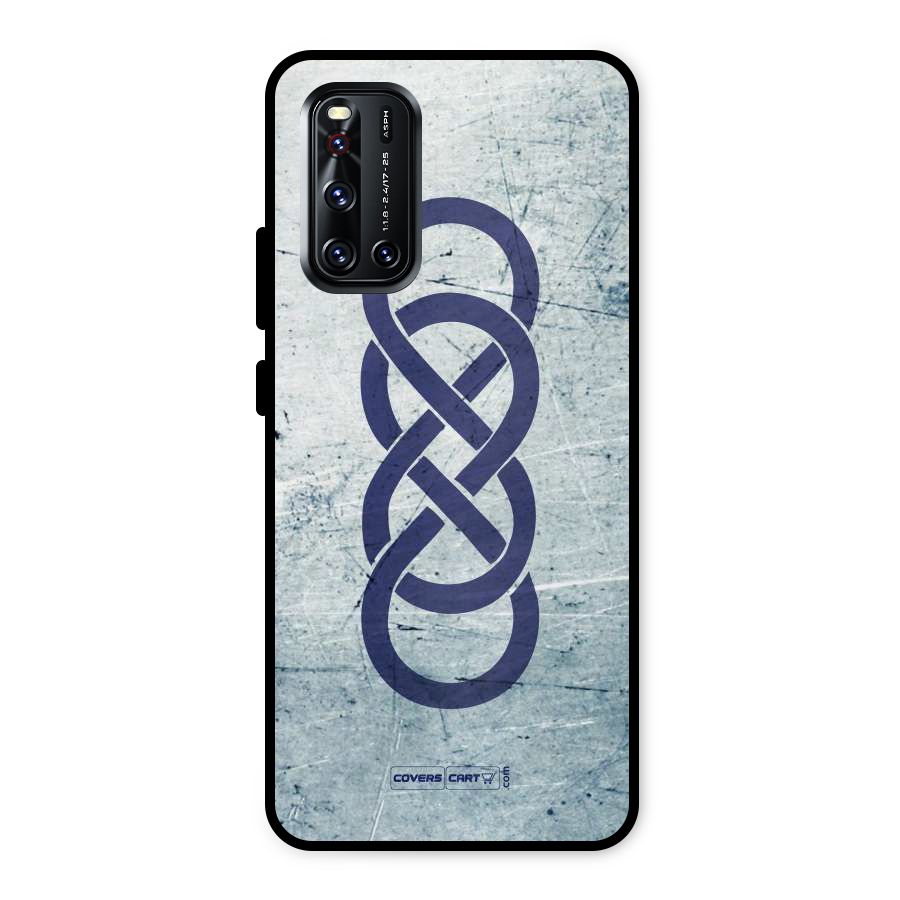Double Infinity Rough Metal Back Case for Vivo V19