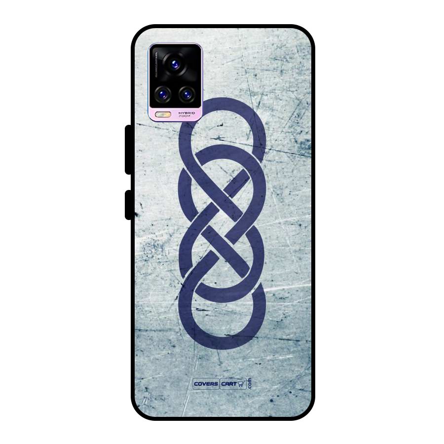 Double Infinity Rough Metal Back Case for Vivo V20 Pro