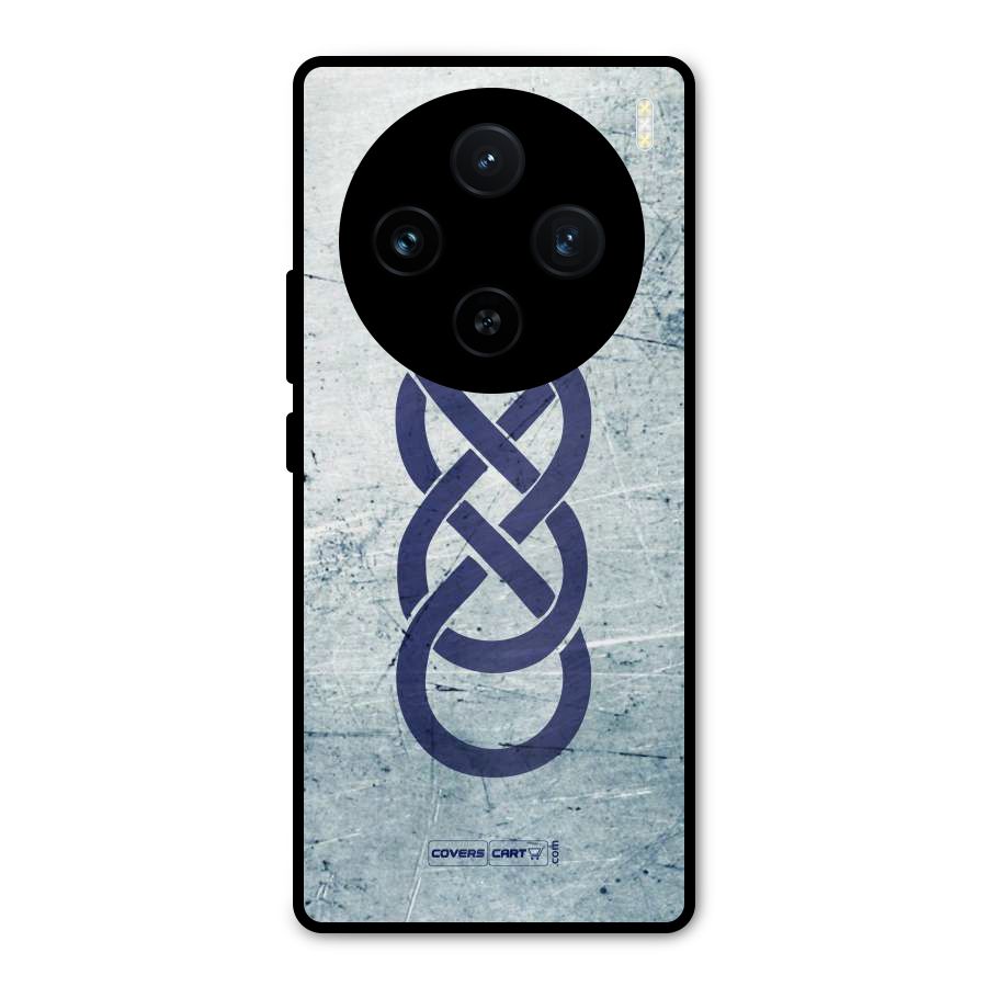 Double Infinity Rough Metal Back Case for Vivo X100