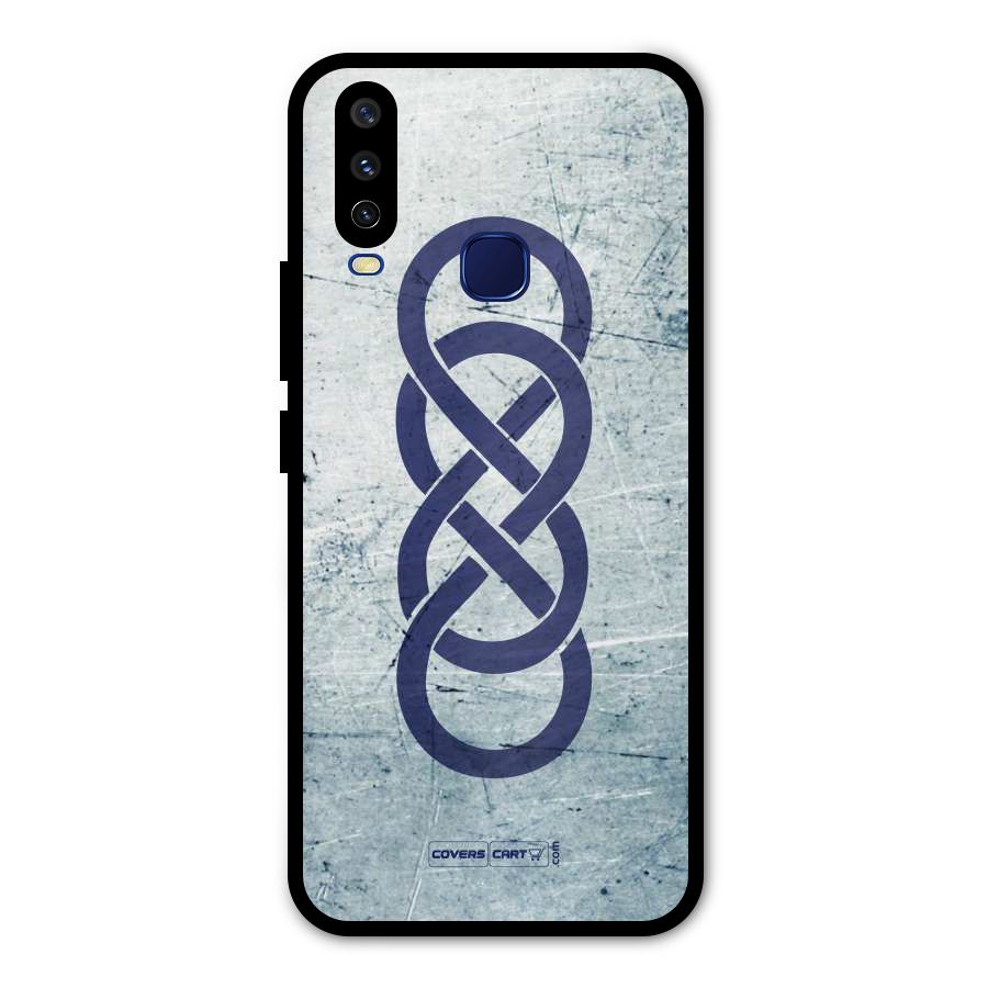 Double Infinity Rough Metal Back Case for Vivo Y12