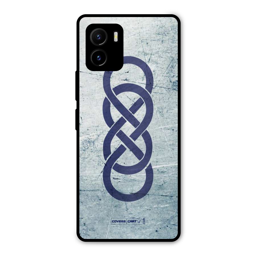 Double Infinity Rough Metal Back Case for Vivo Y15s