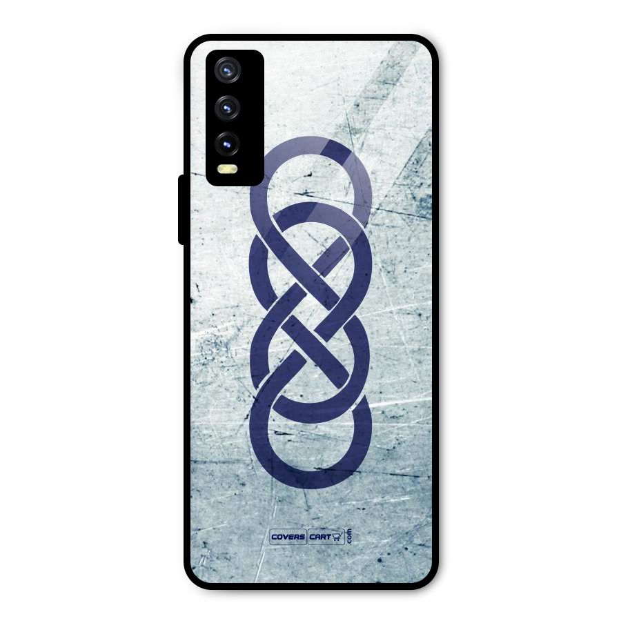 Double Infinity Rough Metal Back Case for Vivo Y20