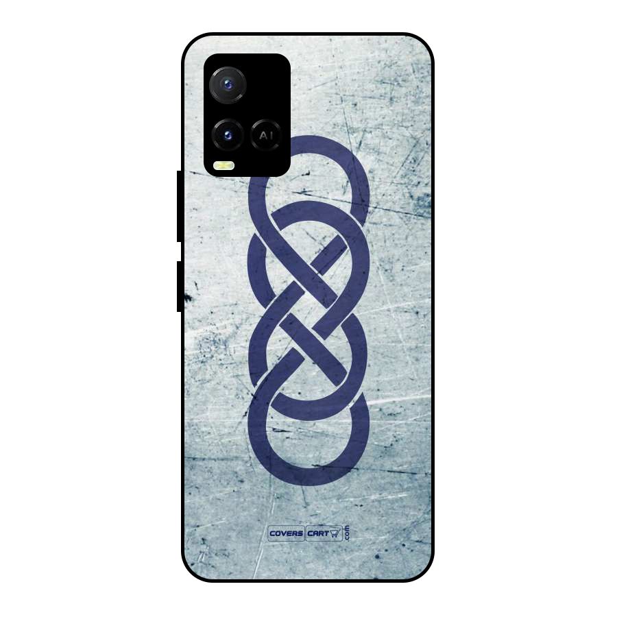 Double Infinity Rough Metal Back Case for Vivo Y21T