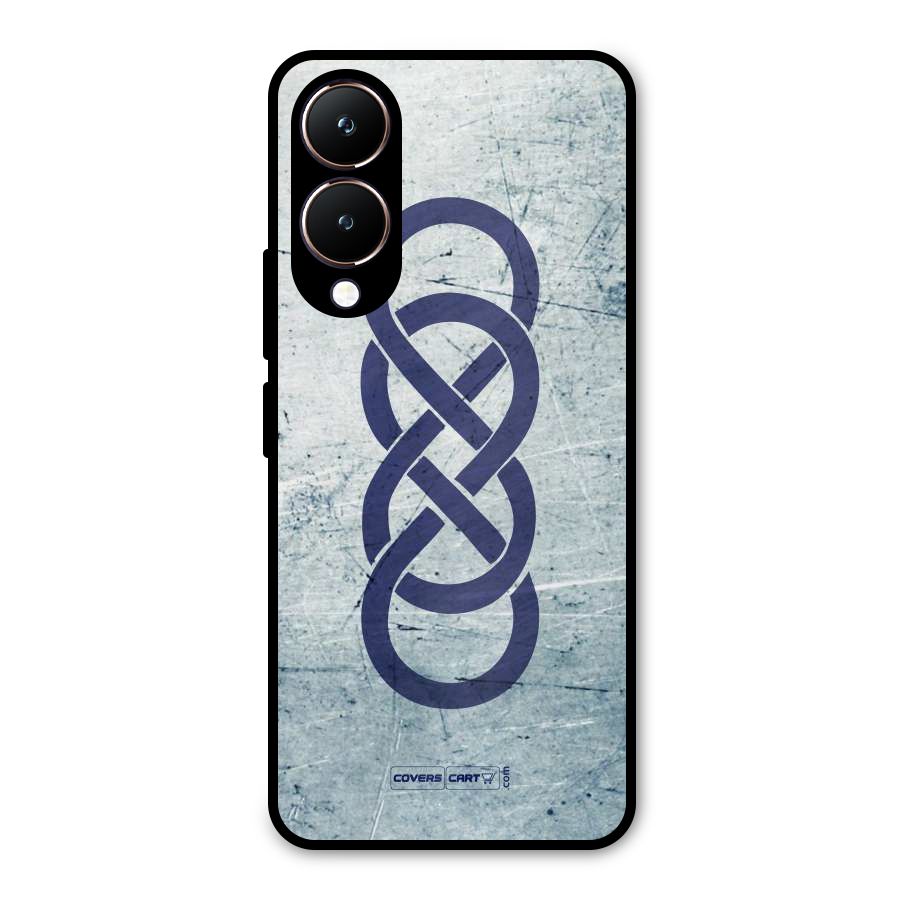 Double Infinity Rough Metal Back Case for Vivo Y28