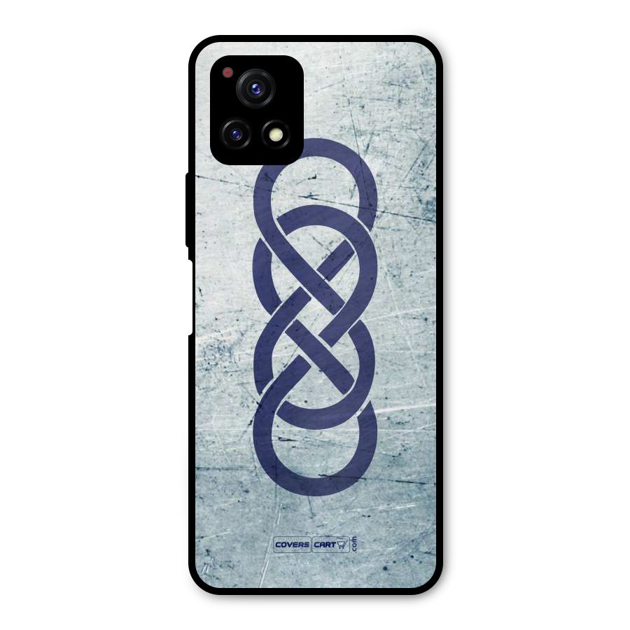 Double Infinity Rough Metal Back Case for Vivo Y72 5G