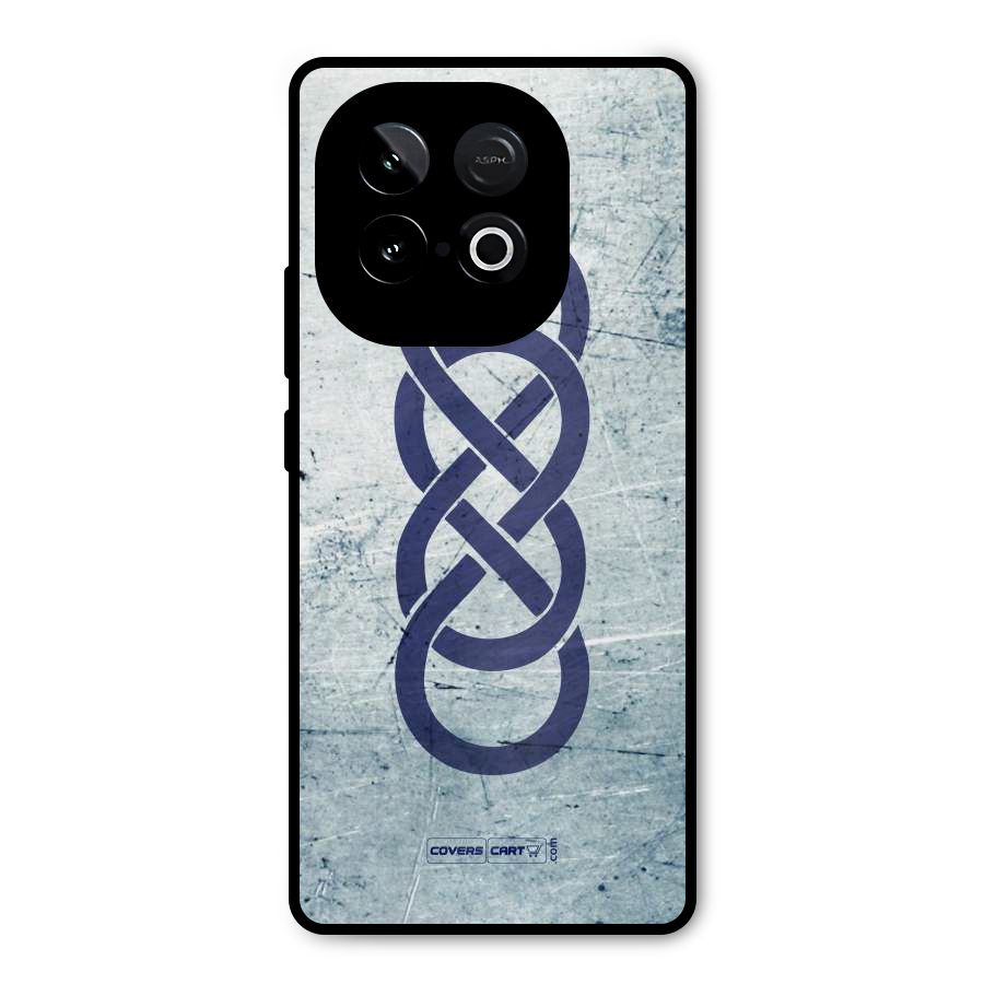 Double Infinity Rough Metal Back Case for iQOO Neo 10