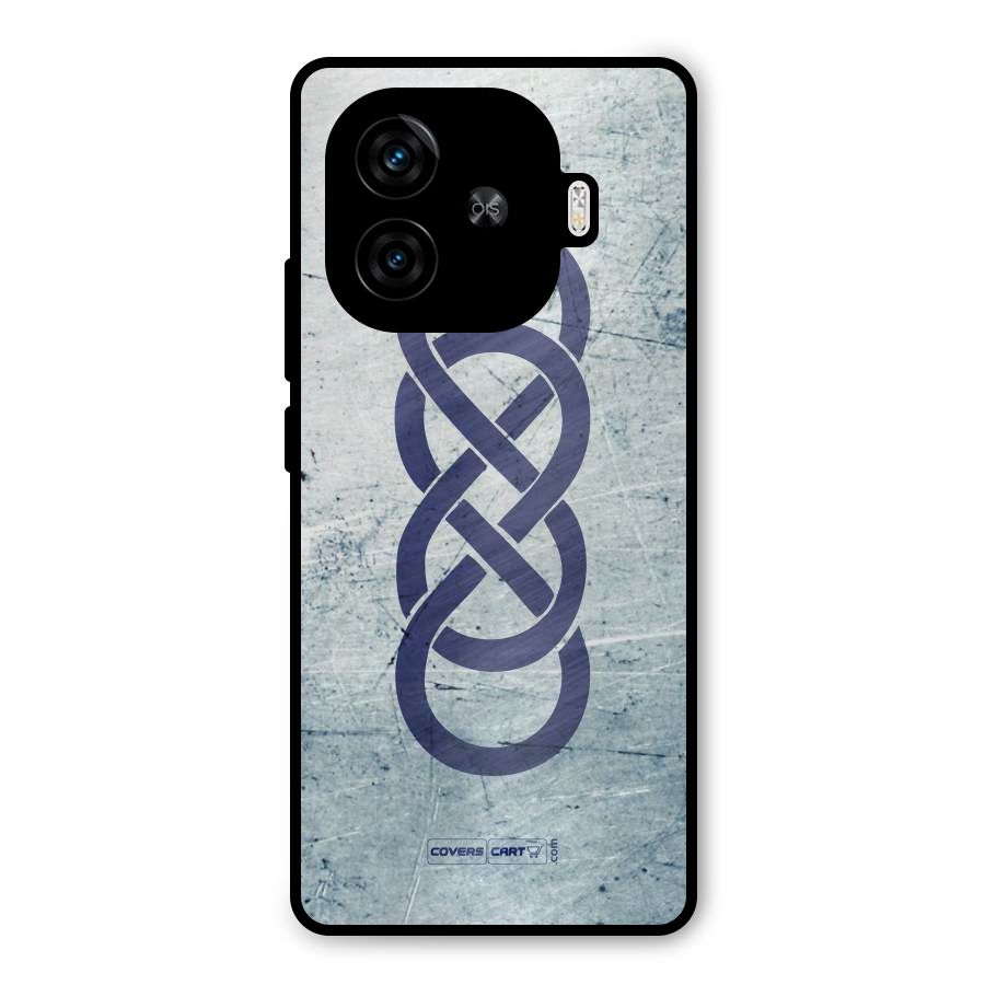 Double Infinity Rough Metal Back Case for iQOO Neo 10R