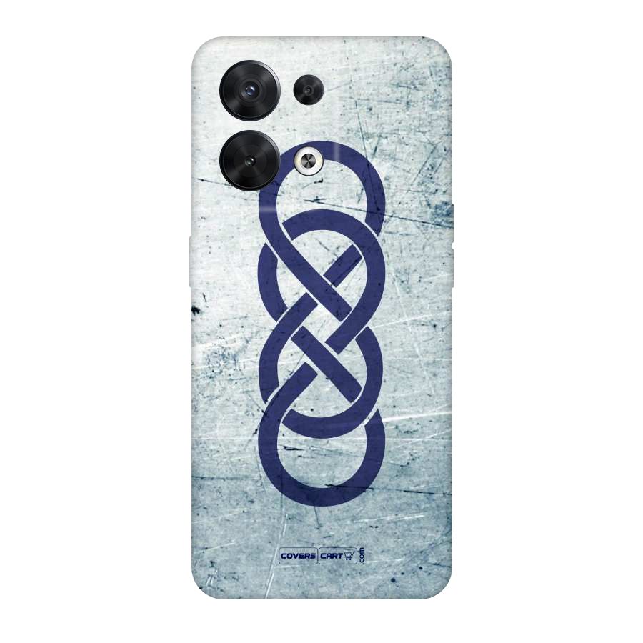 Double Infinity Rough Original Polycarbonate Back Case for Oppo Reno8 5G