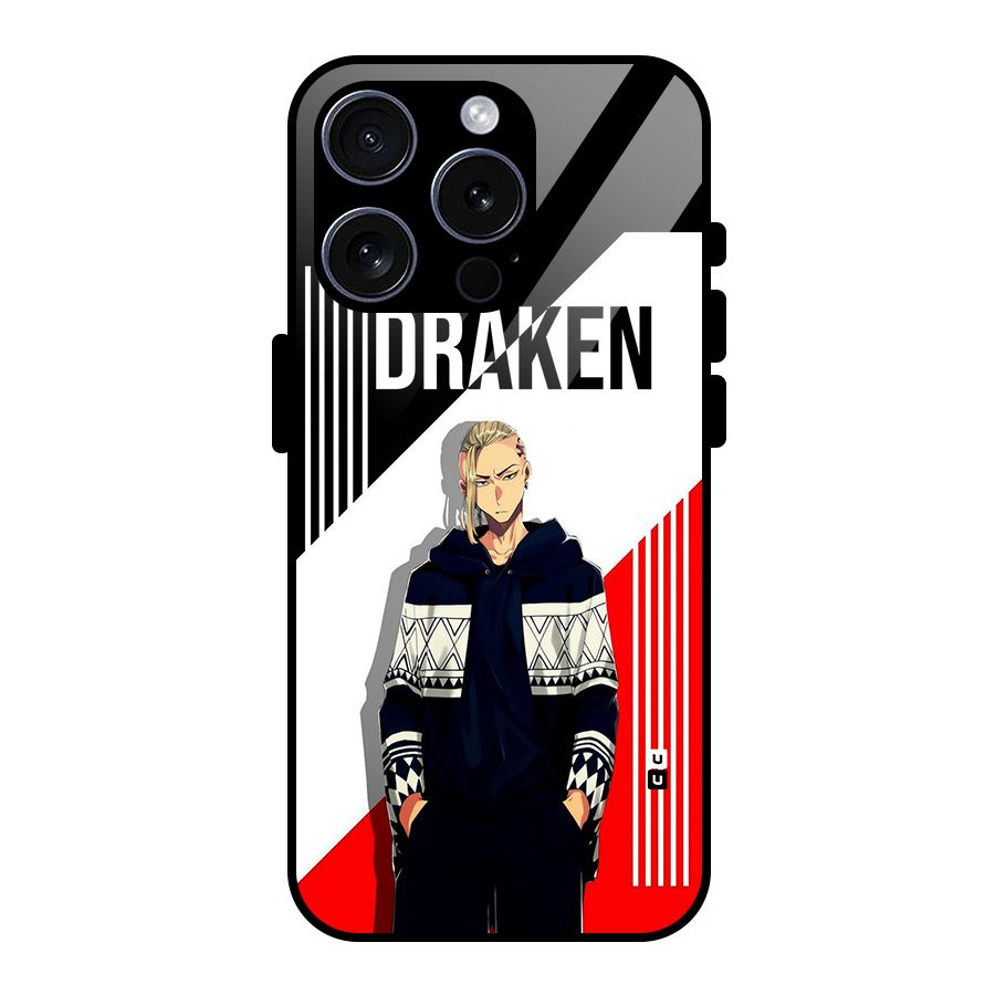 Draken Bhai Glass Back Case for iPhone 15 Pro