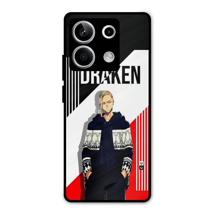Draken Bhai Metal Back Case for Redmi Note 13 5G