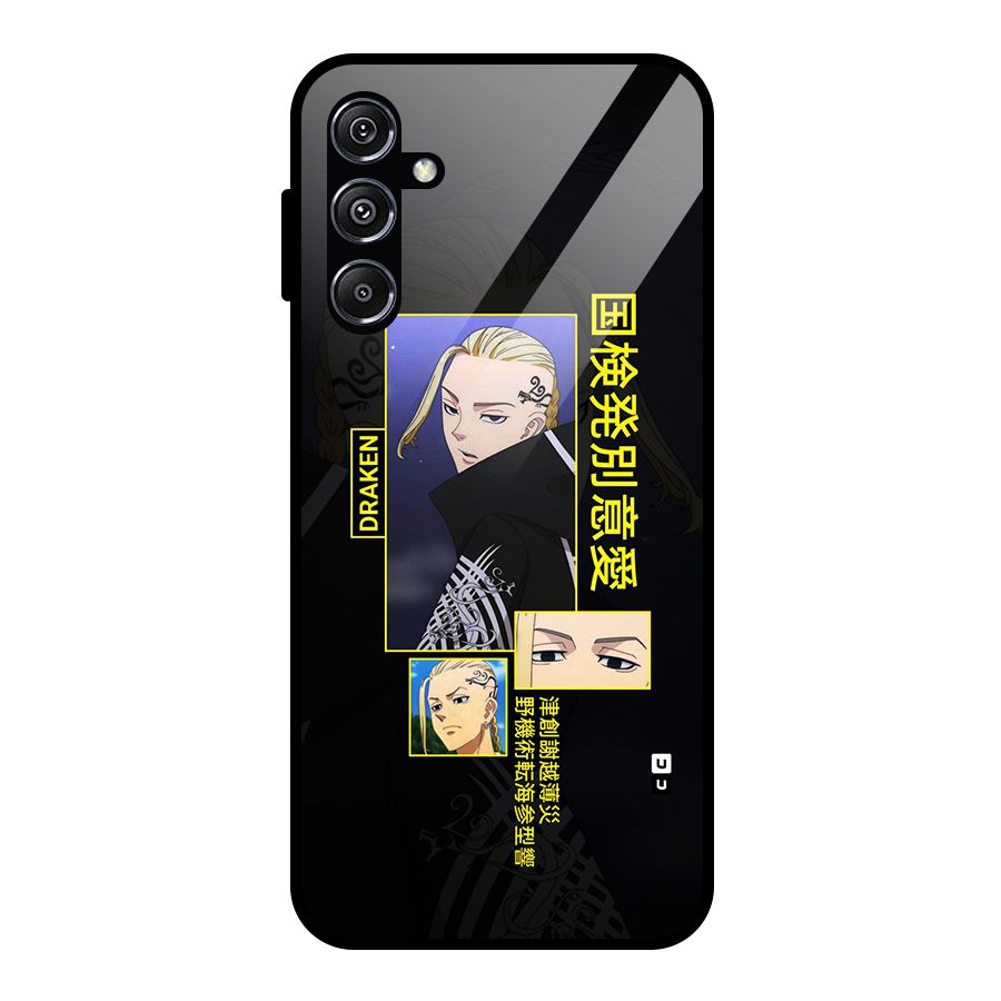 Draken Manji Gang Glass Back Case for Galaxy M34 5G