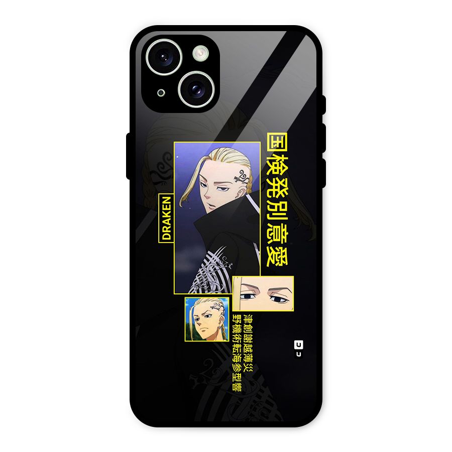 Draken Manji Gang Glass Back Case for iPhone 15 Plus