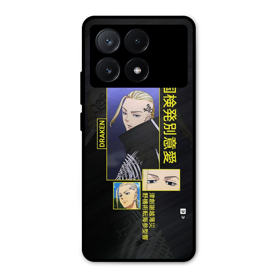 Draken Manji Gang Metal Back Case for Poco X6 Pro