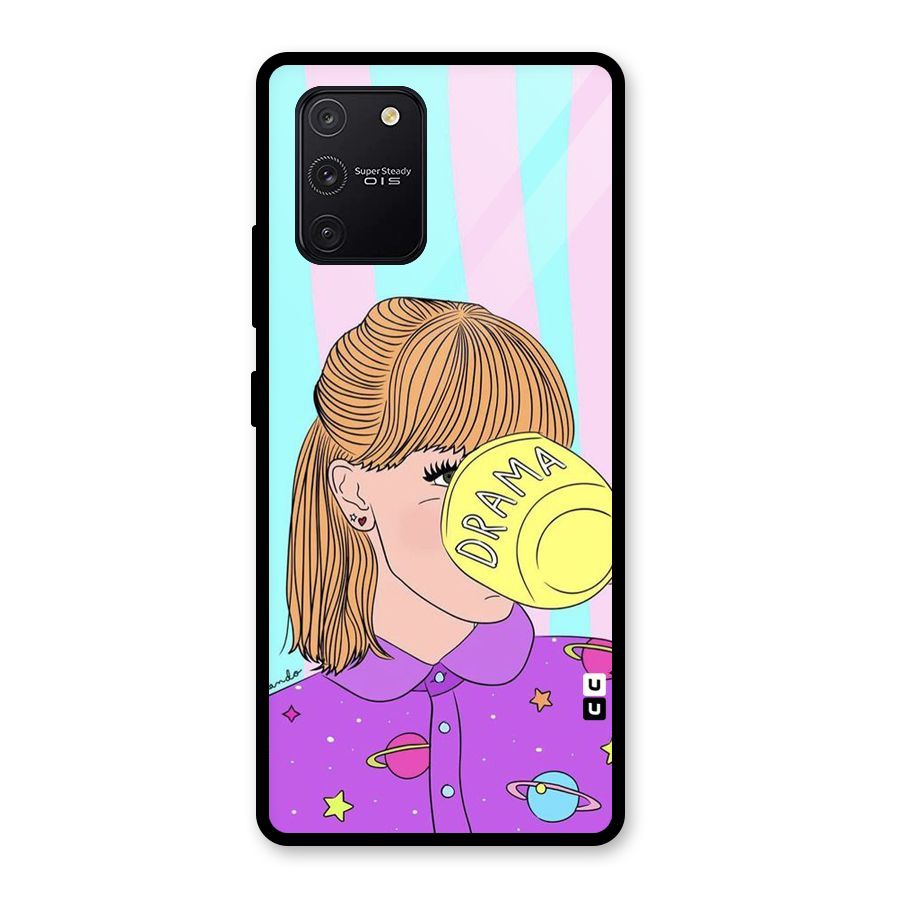 Drama Cup Glass Back Case for Galaxy S10 Lite