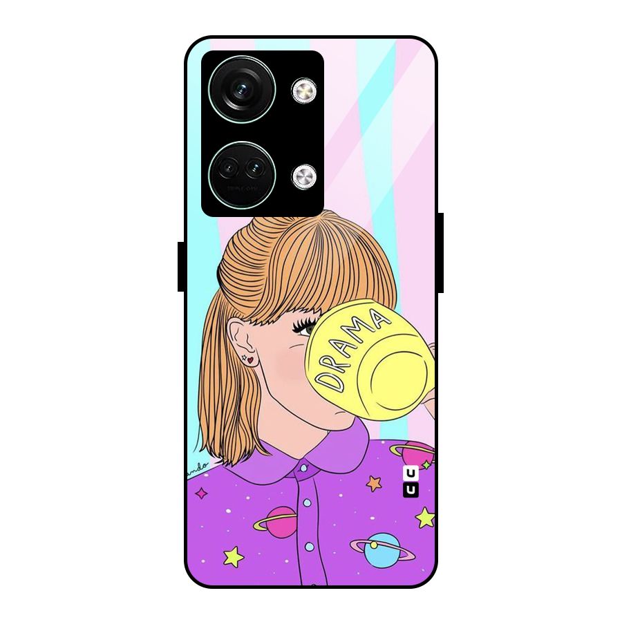 Drama Cup Glass Back Case for Oneplus Nord 3