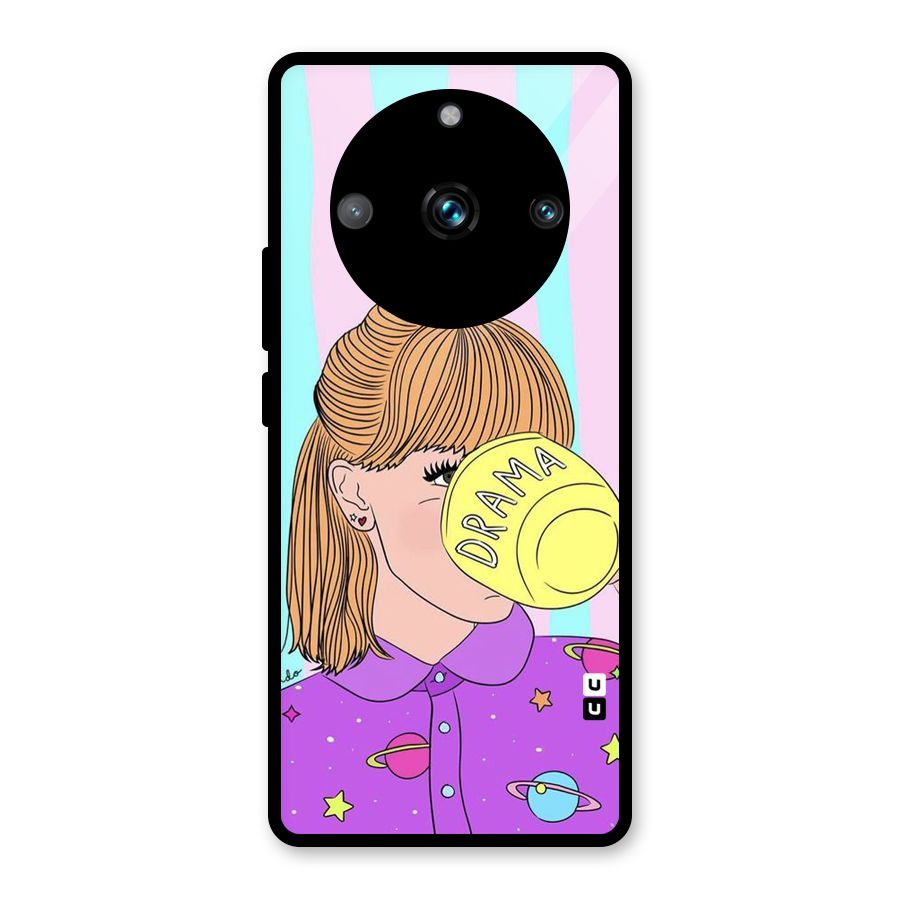 Drama Cup Glass Back Case for Realme 11 Pro
