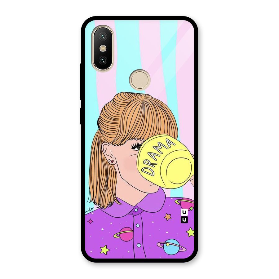 Drama Cup Glass Back Case for Redmi A2