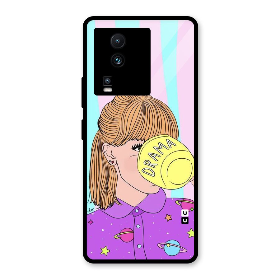 Drama Cup Glass Back Case for Vivo iQOO Neo 7 Pro