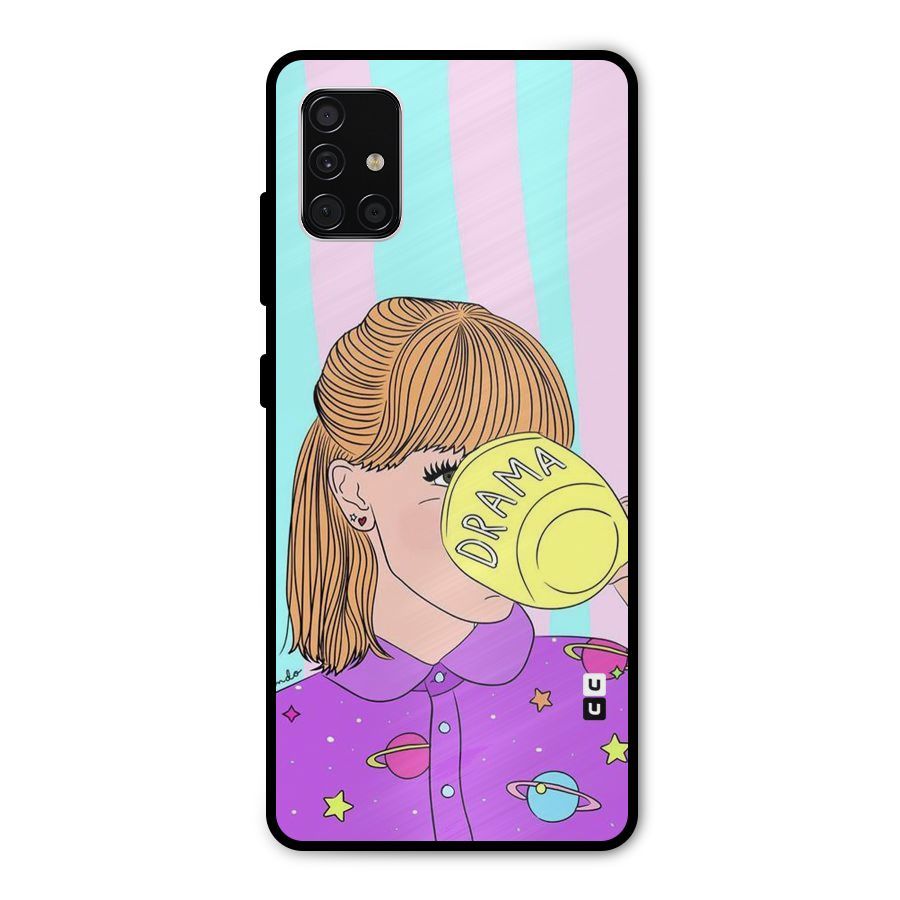 Drama Cup Metal Back Case for Galaxy A51