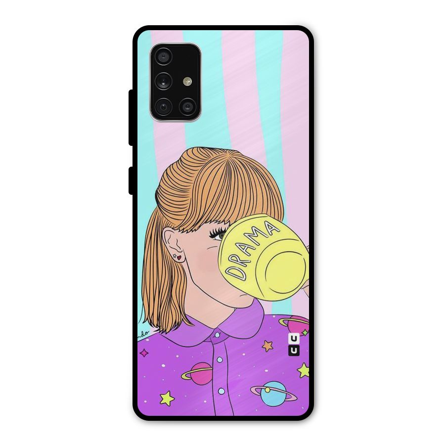 Drama Cup Metal Back Case for Galaxy A71