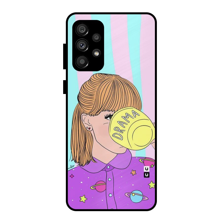 Drama Cup Metal Back Case for Galaxy A73 5G