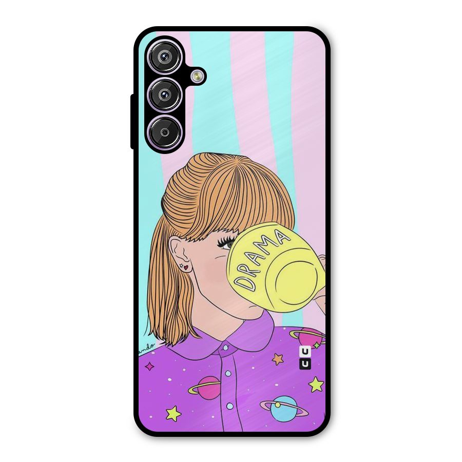 Drama Cup Metal Back Case for Galaxy F15