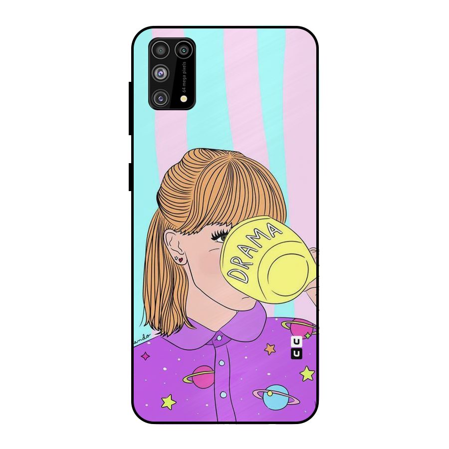 Drama Cup Metal Back Case for Galaxy F41