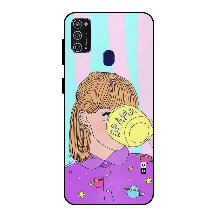 Drama Cup Metal Back Case for Galaxy M30s