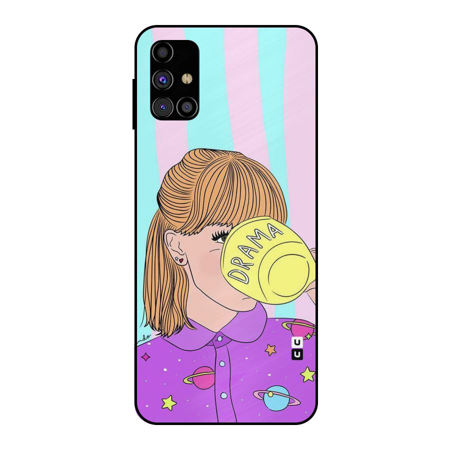 Drama Cup Metal Back Case for Galaxy M31s