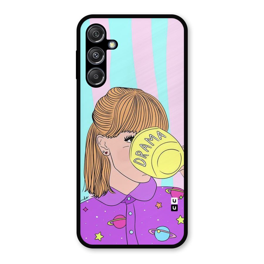 Drama Cup Metal Back Case for Galaxy M34 5G