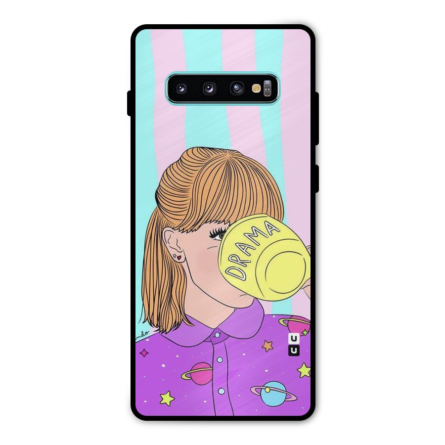 Drama Cup Metal Back Case for Galaxy S10 Plus