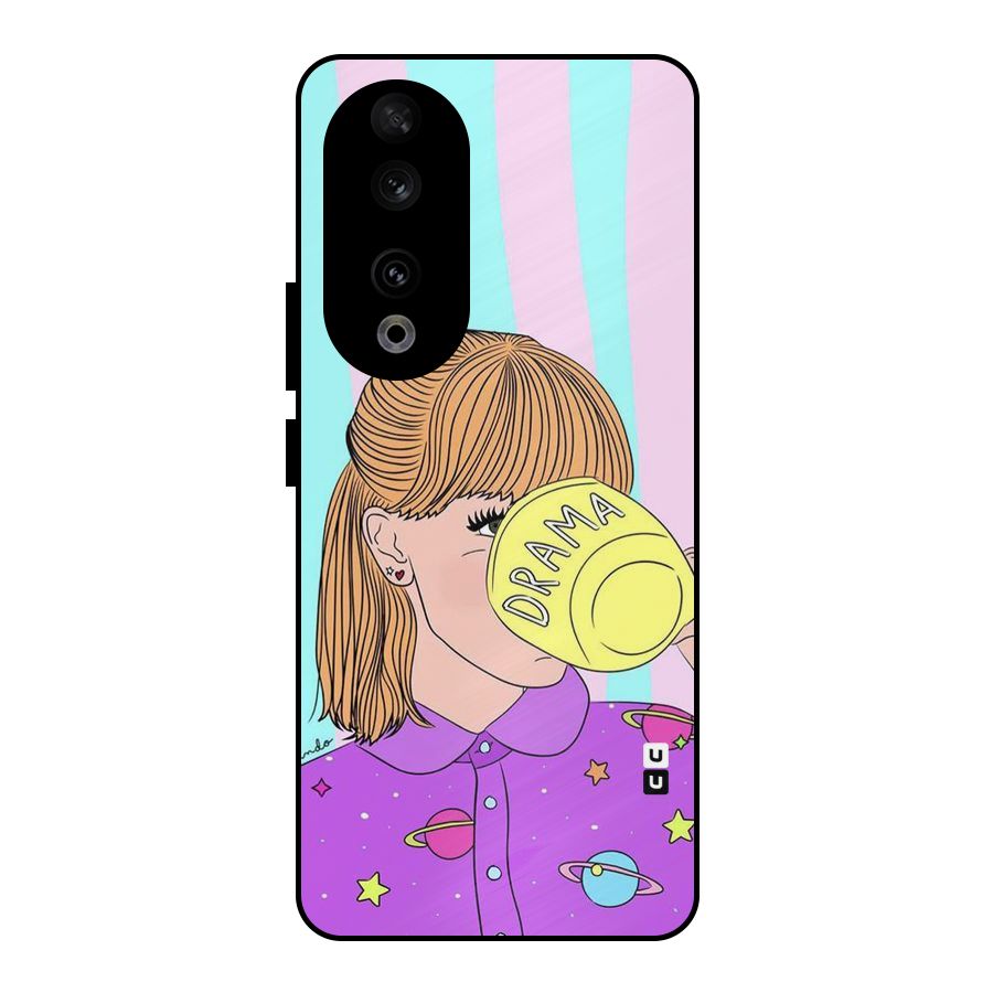 Drama Cup Metal Back Case for Honor 90