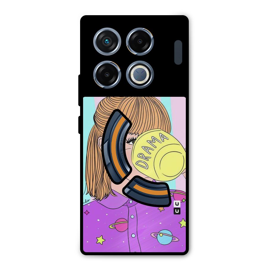Drama Cup Metal Back Case for Infinix GT 20 Pro