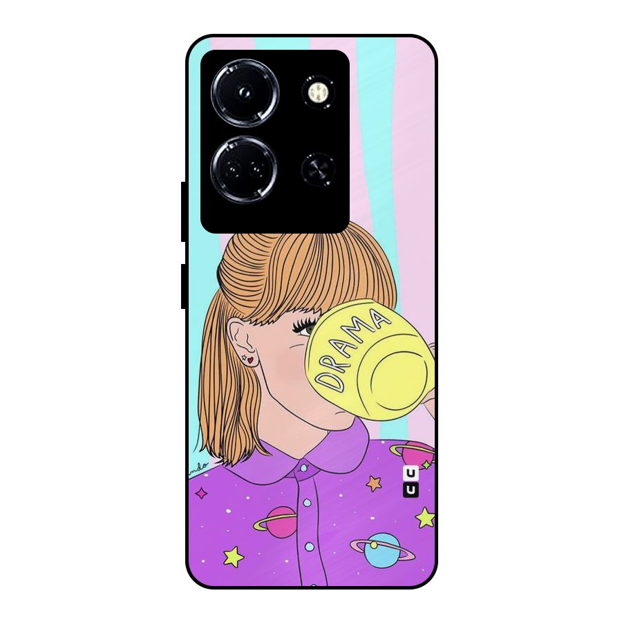 Drama Cup Metal Back Case for Infinix Note 30 5G