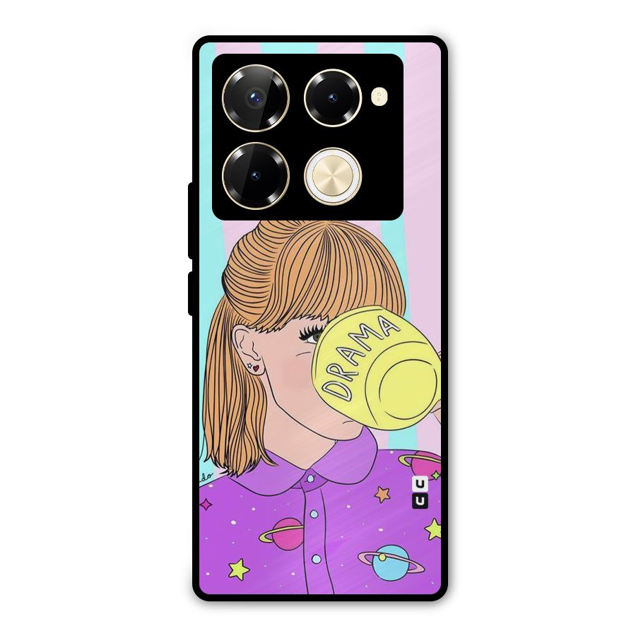 Drama Cup Metal Back Case for Infinix Note 40 Pro