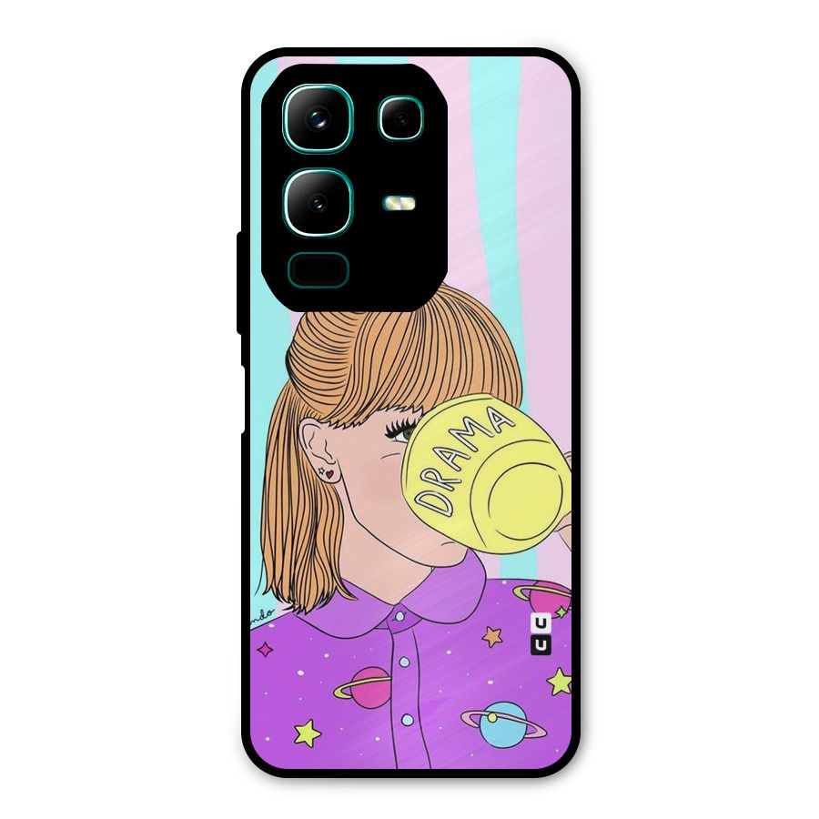 Drama Cup Metal Back Case for Infinix Note 50x