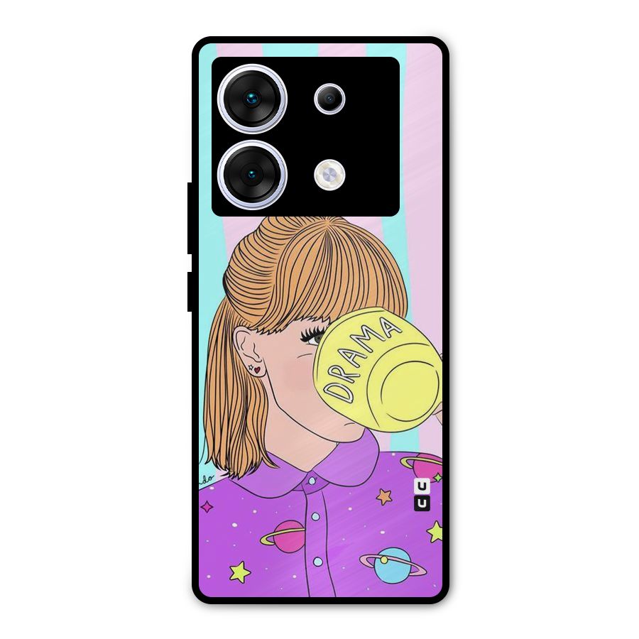 Drama Cup Metal Back Case for Infinix Zero 30 5G