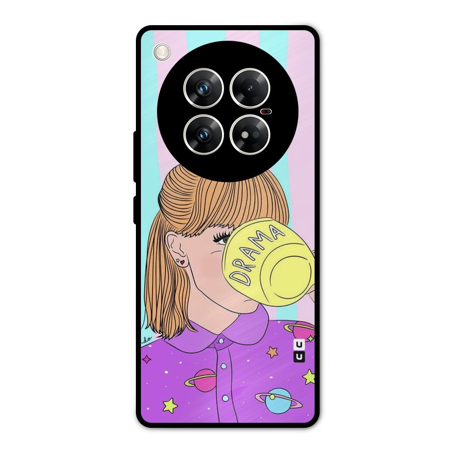 Drama Cup Metal Back Case for Infinix Zero 40 5G