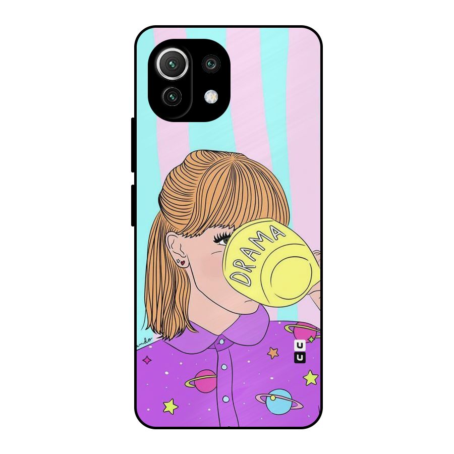 Drama Cup Metal Back Case for Mi 11 Lite
