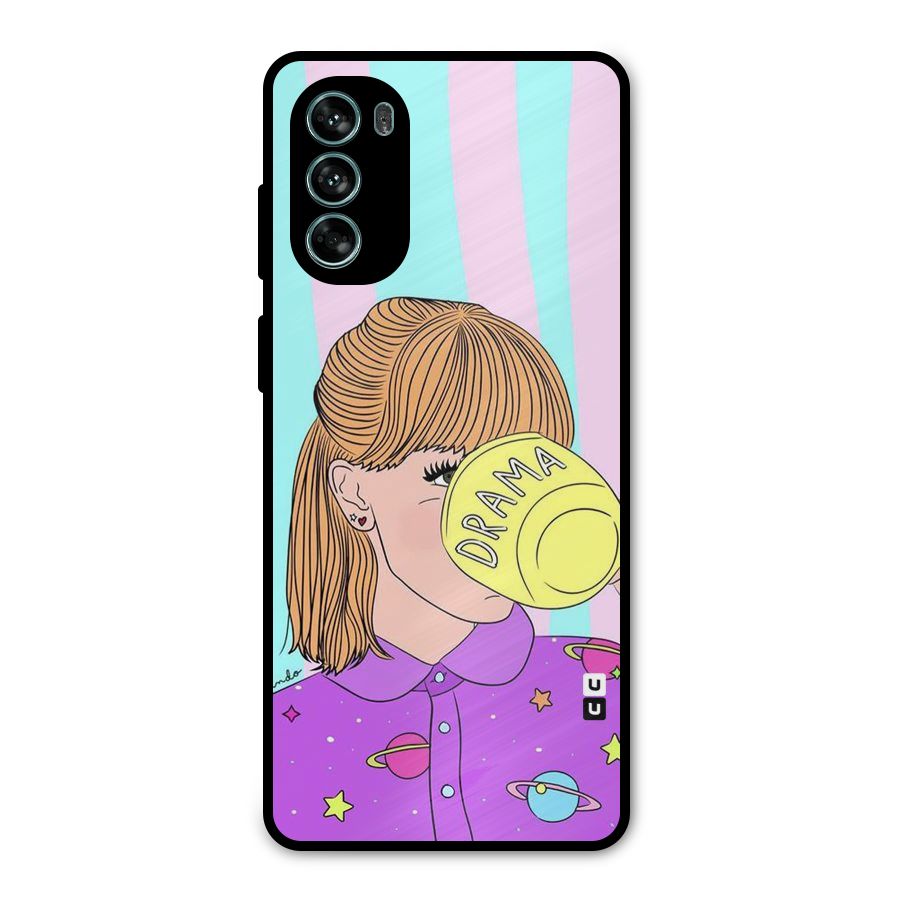 Drama Cup Metal Back Case for Moto G62