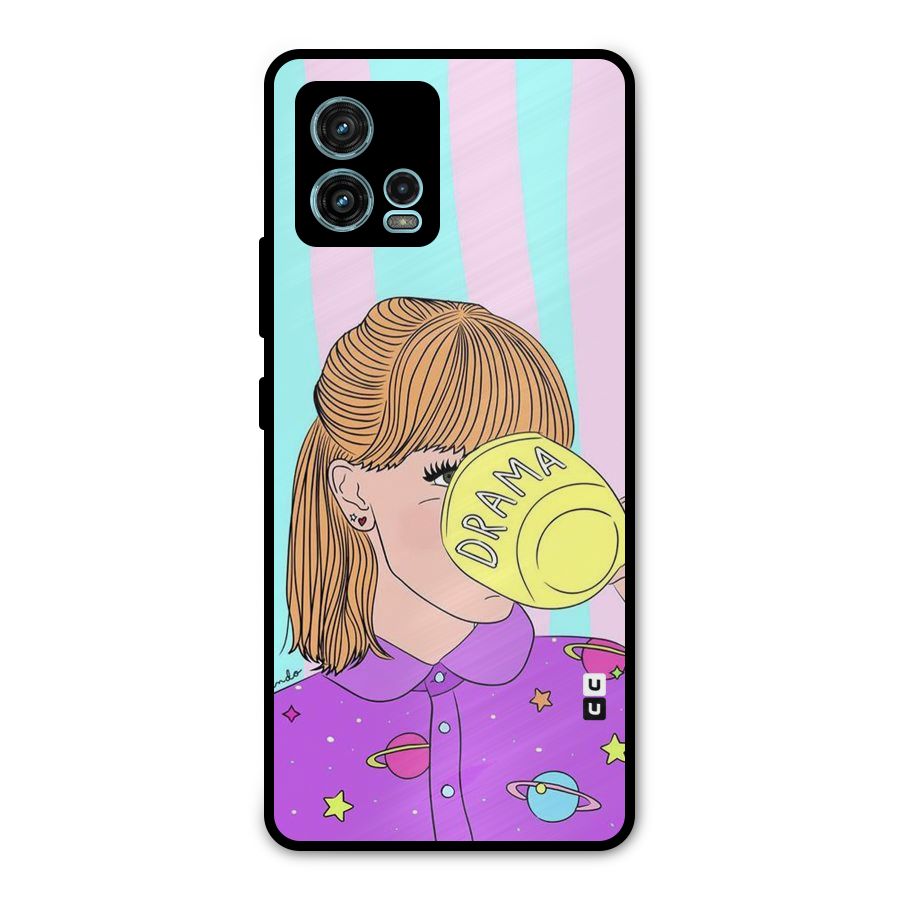 Drama Cup Metal Back Case for Moto G72