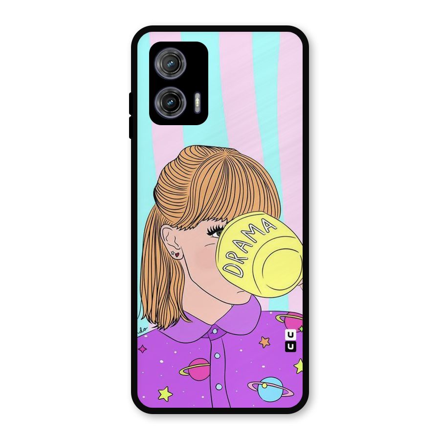 Drama Cup Metal Back Case for Moto G73