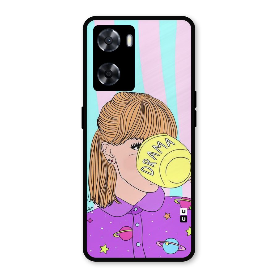 Drama Cup Metal Back Case for Oppo A77
